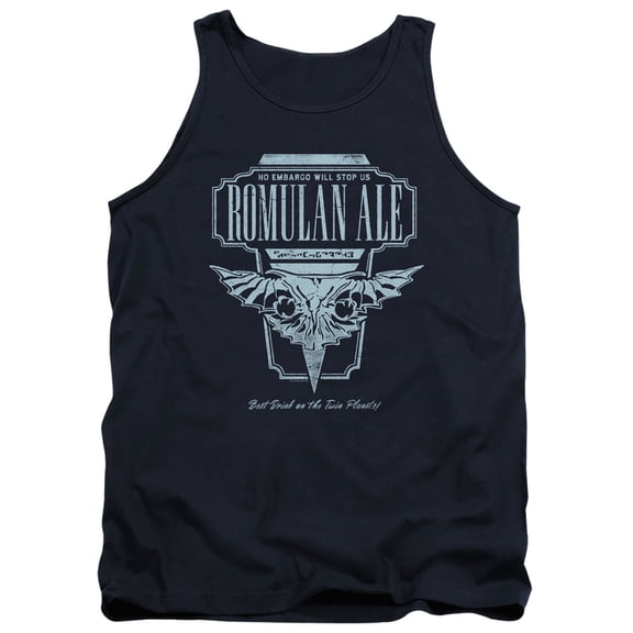Star Trek The Next Generation Romulan Ale Adult Tank Top Navy