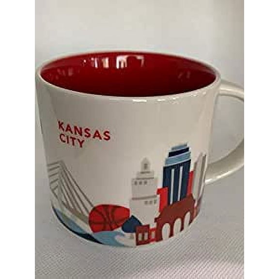 Starbucks You Are Here Kansas City Kansas Ceramic Coffee Mug New with Box