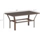 thumbnail image 3 of QueipA Outdoor Coffee Table, All-Weather Rectangle Metal Patio Coffee Table with Slatted Tabletop for Outside, Patio, Garden, Balcony, Backyard, Brown, 3 of 9