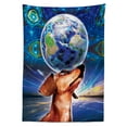 thumbnail image 3 of Ambesonne Animal Tablecloth Rectangular Table Cover, Dog Earth, 60"x84", Multicolor, 3 of 4
