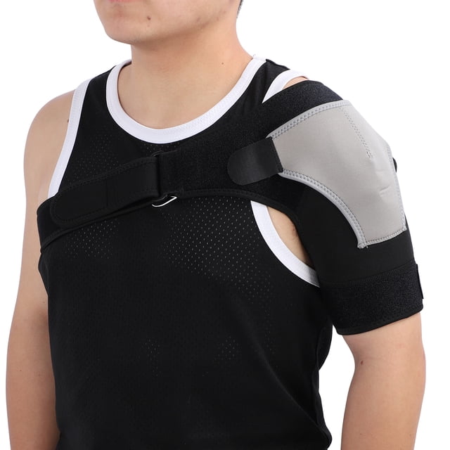 Shoulder Brace Support Universal Compression Shoulder Wrap for Recovery with Breathable Sweat Absorbing Padding Layer, Relief Shoulder Injuries