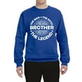 thumbnail image 2 of Wild Bobby, Brother Man Myth Legend Funny Dad, Father's Day, Unisex Crewneck Graphic Sweatshirt, Royal, Small, 2 of 4