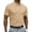 Khaki, variant on CCRFTGI Men's Golf Shirts Short Sleeve Moisture Wicking Performance Solid Casual Collared Golf Polo Shirt Army Green 2XL