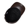 thumbnail image 4 of Casquette de Baseball Homme en Cuir Véritable Patchwork Chapeaux de Papa Marron Automne Hiver Décontracté, Mode, 4 of 5