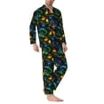 thumbnail image 2 of Kdxio Retro Truck Men’s Pajama Set Pajamas For Men 2 Piece PJ Set with Men Pajama Pants and Long Sleeve T-Shirt Lounge Set-X-Large, 2 of 7