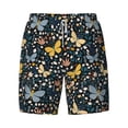thumbnail image 4 of Lsque Mens Swim Trunks Flowers Butterfly Pattern - Bathing Suit Compression Liner - Beach Swim Shorts Swimwear - (S-3XL) - Stretch Quick Dry -XX-Large, 4 of 9