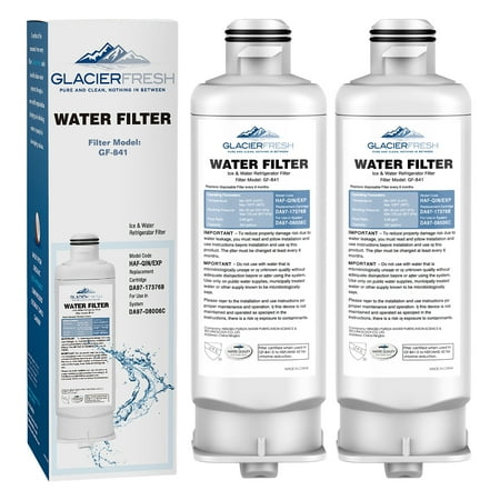 

GLACIER FRESH Replacement Refrigerator Filter Models DA97-17376B HAF-Qin/Exp RF23M8070SG 2 Pack