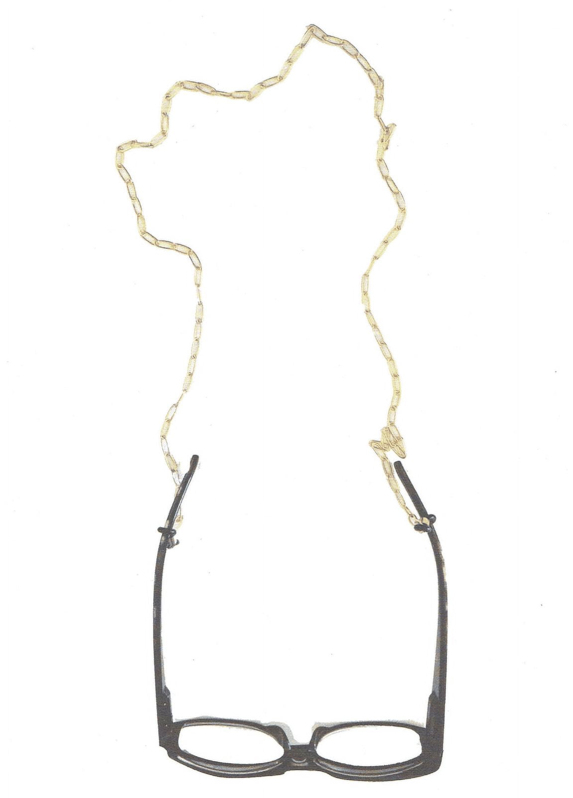 Southbeach Fashion Gold Paper Clip Eyeglass Chain for Eyeglasses or Sunglasses