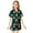 Z3Dark Green, variant on shqvo Girl Satin Pajamas Set Shorts Short Sleeve Button-Down Pajamas Top Pants Loose Fit Party Sleepwear Set for Kids/teens Loungewear Clothes Set