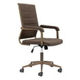 thumbnail image 5 of Auction Office Chair Espresso Office Chair, Modern Style, Plush and durable faux leather fabric, Plywood, Indoor Office, 5 of 13