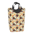 thumbnail image 2 of Bingfone Thanksgiving Laundry Hamper,Large Canvas Fabric Lightweight Storage Basket Toy Organizer Dirty Clothes Collapsible, 2 of 6