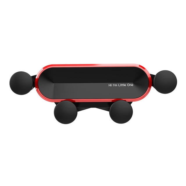Soporte para teléfono Soporte para automóvil con agarre automático Soporte para teléfono con ventilación de aire Brakcet móvil flexible universal, rojo Inevent EL000684-01B