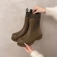 thumbnail image 2 of YOURDIARY Womens Rain Boots Short Ankle Chelsea Boots Waterproof Garden Shoes Slip-Resistant, 2 of 6