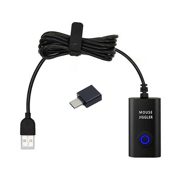 Usb Mouse Mover Usb Type-c Mouse Jiggler Automatic Computer Mouse Mover Session Activity Keeper with On/off Switch for Computer Virtual Mouse