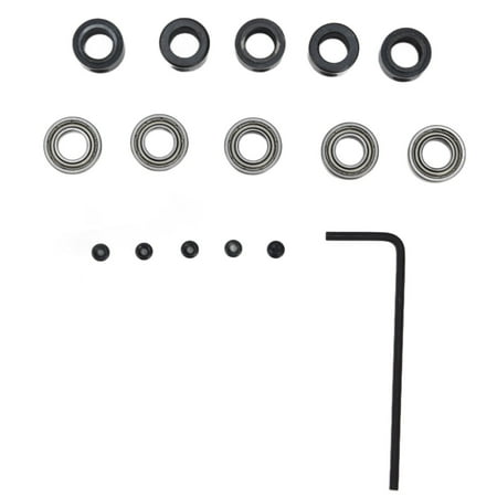 

5 Sets Router Bit Bearing Steel Bottom Mounted Ball Guide Tool Set Kit for Replacement