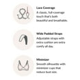 thumbnail image 3 of Glamorise Full Figure Plus Size MagicLift Minimizer Bra Wirefree #1003 Black, 3 of 7