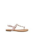 thumbnail image 2 of Mudd Amber Little & Big Girl T-Strap Pearl Sandal, Sizes 10-4, 2 of 6