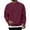 Deep Red, variant on Men's Solid Color Crewneck Sweatshirt, Long Sleeve Cotton Casual Pullover for Everyday Wear, Minimalist Style,Black,L
