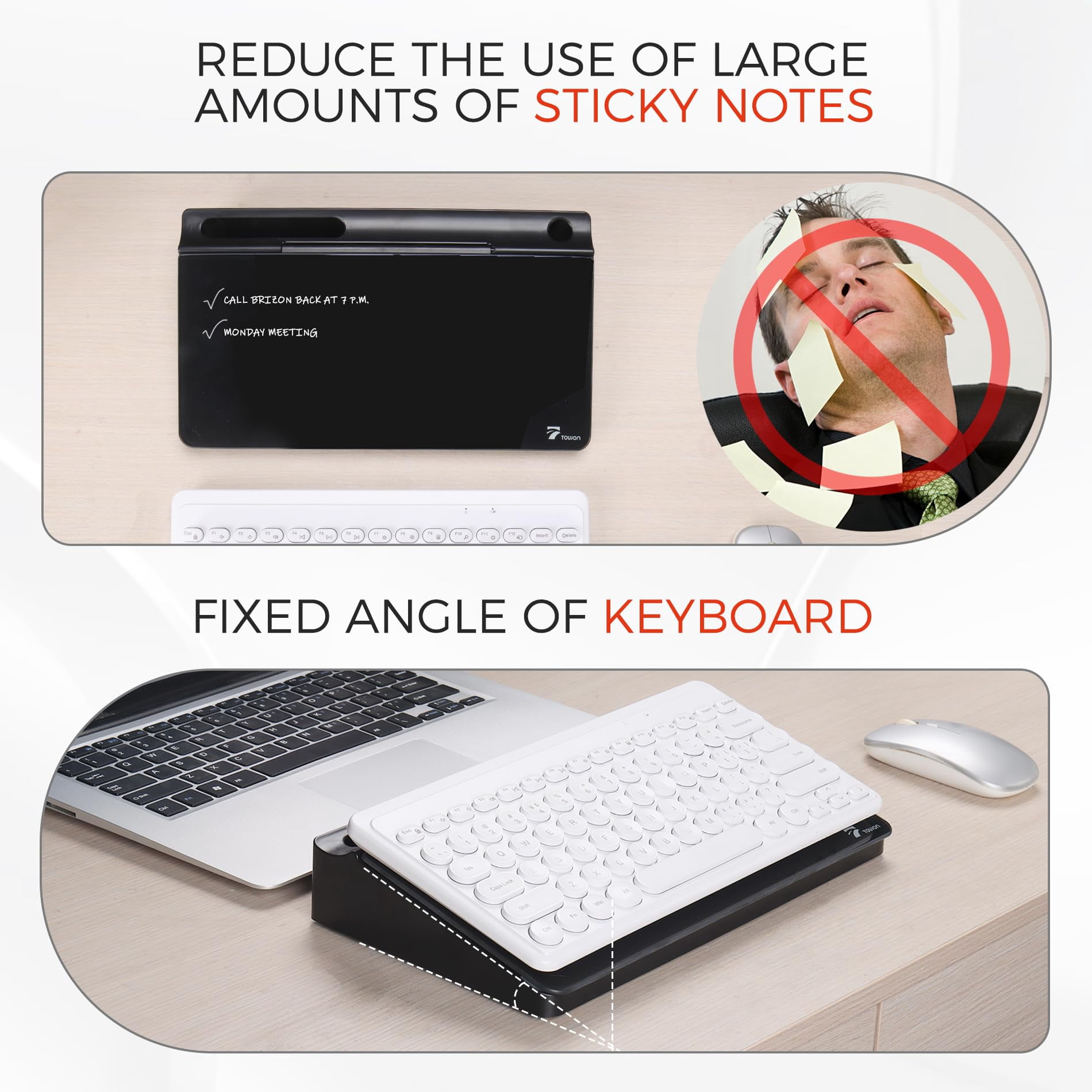 Small Compact Glass Desktop Whiteboard With Storage - 12 X 7 In Dry Erase Board For Desk  Home Office School | Includes 5 Markers Eraser & Holder Space-saving Organizer Aesthetic Black