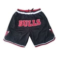 thumbnail image 1 of Pantalones cortos de baloncesto cortos con cordón bordado retro Bulls Pantalones cortos de entrenamiento(Compre 2 y ahorre 10%), 1 of 3