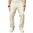 thumbnail image 4 of Reppunk Men Cargo Jeans Streetwear Stylish Multi pocket High Quality Male Loose Casual Straight Denim Pants, 4 of 9