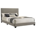 thumbnail image 3 of Dorian Fabric Upholstered Queen Panel Bed Taupe, 3 of 8