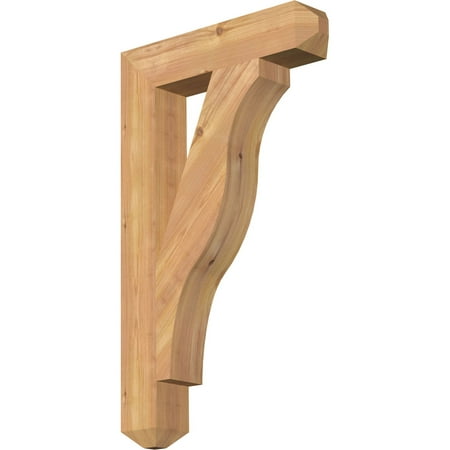 

Ekena Millwork 3 1/2 W x 18 D x 30 H Funston Craftsman Smooth Bracket Western Red Cedar