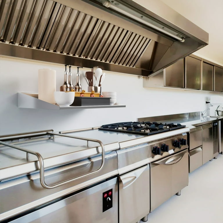 Stainless steel wall mounted kitchen shelves new arrivals