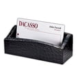 thumbnail image 2 of Dacasso Black Crocodile Embossed Leather Desk Set 10-Piece, 2 of 5