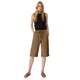 thumbnail image 5 of Pantalones de la Cintura Elástica de las Mujeres Medio Pantalones Cortos Botones de la Cintura Elástica de Verano Lino Bolsillos Pantalones, Lino de Algodón, 5 of 7