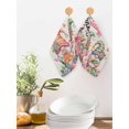 thumbnail image 2 of Spring Gnomes Kitchen Dish Towels for Drying Dishes Set of 3, Farmhhouse Floral Botanical Rustic Waffle Weave Microfiber Hand Tea Bathroom Towels Quick Dry & Absorbent Towel 12x12, 2 of 7