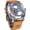 Silver-Brown, variant on Men's Luxury Square Carving Mechanical Watch, Retro Totem Double Sided Hollow Skeleton Self-Wind Automatic Watches, Vintage Leather Strap Wristwatch Reloj para Hombre