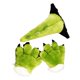 thumbnail image 3 of Conjunto de cola de animal, disfraz, disfraz, decoración, fiestas temáticas de animales, regalo, cosplay para Dinosaurio verde 3 piezas, 3 of 8