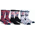 thumbnail image 1 of YOYO Unisex 3-Pack Cleveland Indians Crew Socks, 1 of 8