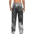 thumbnail image 7 of Salouo Heroic Lion Encounter Print Pajama Pants for Men, Lounge Pants Elastic Waistband Casual Men's sleepwear Loungewear Sleep Pajama Pant -Small, 7 of 7