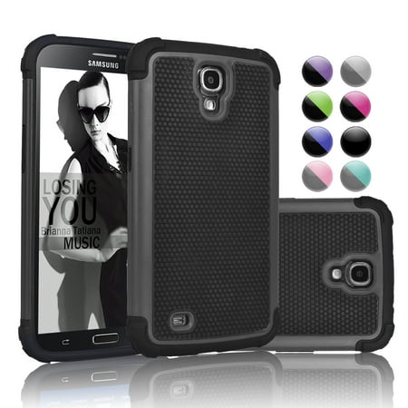 Mega Fun Case - Galaxy Mega 6.3 Case, Samsung Galaxy Mega 6.3 Case, Njjex Hybrid Rubber Plastic Impact Rugged Hard Case Cover Shell For Samsung Galaxy Mega 6.3 i9200/i9205/i527 -Black