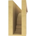 thumbnail image 4 of 6"W x 36"D x 12"H Thin Warren Rough Cedar Woodgrain TimberThane Corbel, Primed Tan, 4 of 6
