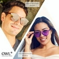 thumbnail image 3 of Round Sunglasses - Transparent Green, 3 of 3