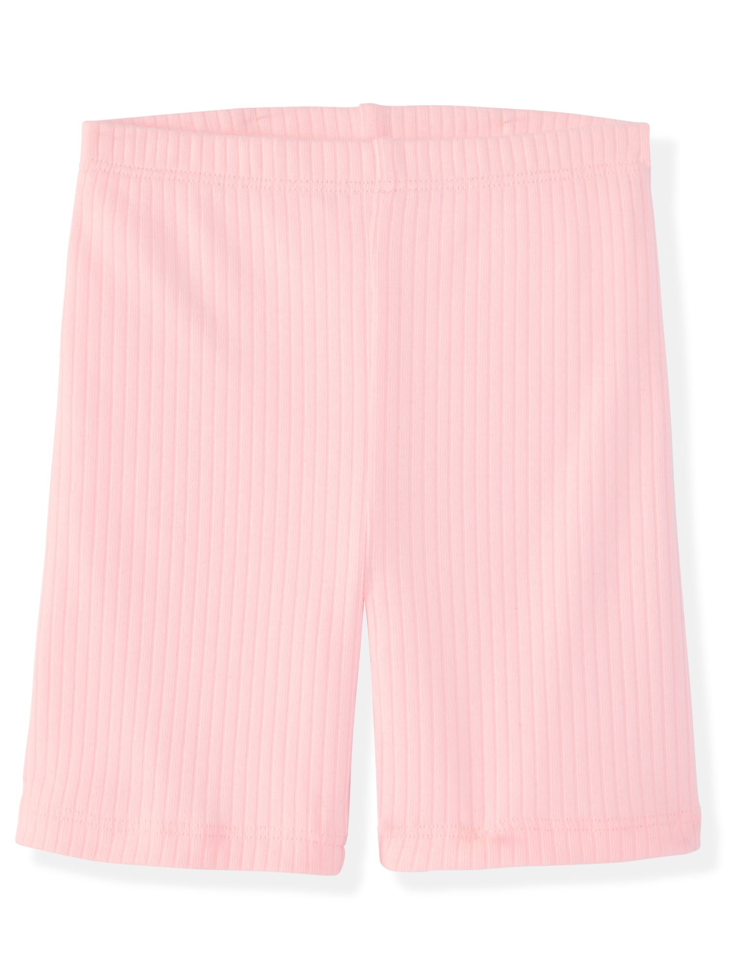 Garanimals Newborn, Baby & Toddler Girl Ribbed Cotton Biker Shorts, 4-Pack, Sizes 0-6T
