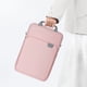 thumbnail image 2 of Bolsa para laptop ligera para varias marcas y tamaños, bolsa impermeable de hombro único, rosa, 2 of 6