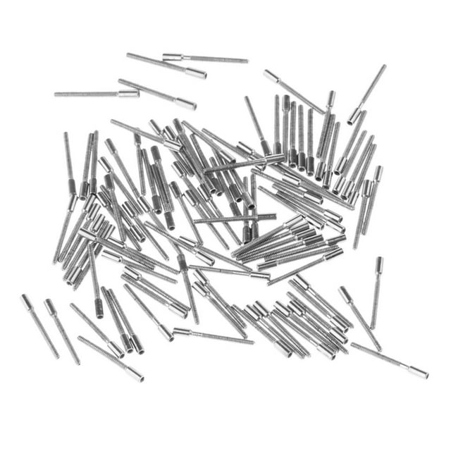 Extensor de Extensión de Vástago de Acero Inoxidable, 100 Uds., Reparación de Reloj para Hilo de Vástago