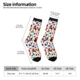 thumbnail image 2 of Hirioo Mexican Bright Style Pattern Adult Middle Tube Socks Breathable Sock Non-Pilling,Contrasting Color Design, 2 of 6