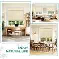 thumbnail image 5 of Allesin zen No Drill Cordless Bamboo Roman Shade, 34.5"W x 64"H, Ivory, 5 of 9