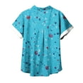 thumbnail image 5 of Fiudx Camisas de Mujer Blusas de Manga Corta con Estampado Hawaiano, Cómodas E Informales, a La Moda, para Mujer, 5 of 5