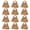 Brown, variant on OIUR 12 Pcs Purse Handbag Shaped Gift Boxes with Ribbons for Treats Desserts Fancy Cookie Wedding Favors Box for Gift Giving Birthday Party Bridesmaids Proposal
