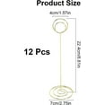thumbnail image 2 of Gold Table Number Holders, Pack of 12, 8.5-Inch Tall, Wire Wedding Place Card Holders, 2 of 5