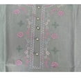 thumbnail image 7 of Women's Embroidered Blouses Summer Round Neck Embroidered Top 3/4 Sleeve Casual Boho Loose Lightweight Daily Shirts by Yigetop White 3XL, 7 of 7