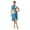 Light Blue, variant on Lyrical Dance Dress for Women Sequin Crop Top Mesh Tulle Leotard Skirt Navy Blue XL