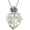 4-April-White Zirconia, variant on JKR Birthstone Necklace for Women 925 Sterling Silver Rose Flower Heart Birthstones Pendant Necklace Fine Jewelry Anniversary Mothers Day Birthday Gifts for Women Her Mom Wife Mother Grandma