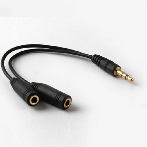 3.5mm Stereo Headphone Audio Y Splitter Cable Adapter Plug Jack Cord